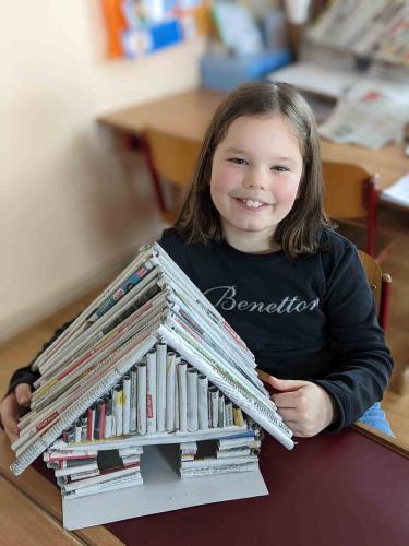 Blockhäuser aus Papier_3.+4. Schulst._Werken