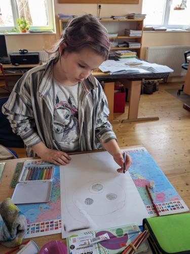 Zeichenstunde Eisbär-Zeichnung